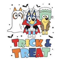 Trick Or Treat Blue y and Friends SVG Cutting Digital File