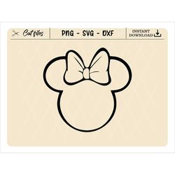 Mouse Head Outline svg, Digital Download, Clipart mouse head, Mouse Head | Instant Dowload | png, svg,,dxf