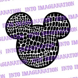 Mickey Mouse Reptile Pattern | SVG | PNG | PDF | Digital File