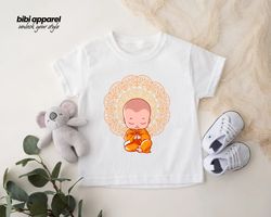 praying baby, baby shower gift, buddha shirt, baby bodysuit,