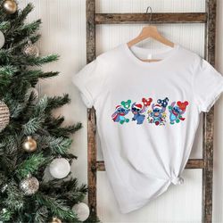 Disney Stitch Christmas Shirt, Stitch Christmas Shirt, Stitch Christmas Ballon Shirt, Disney Christmas Shirt, Disneyland