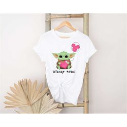 Baby Yoda Disney Mode T-Shirt, Yoda Cute shirt, Yoda Cute shirt,Disney Vacation Shirts, Couple Matching Shirts, Disney T