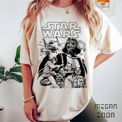 Vintage Disney Star Wars Shirt, Retro Star Wars Comfort Colors Shirt, Star Wars A New Hope Faded, Disneyworld Shirts, Da