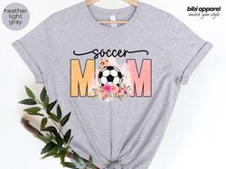 Soccer Mom Shirt, Soccer Mom Leopard Print Bleached Distress