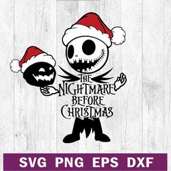 The nightmare before christmas SVG PNG DXF cutting file, Jack Skellington SVG cut file cricut