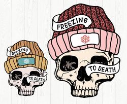Freezing To Death Png, Leopard Skull Png, Christmas Png, Winter Png, Skeleton Design, Dead Inside Pn