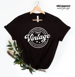 Vintage 65th Birthday T-shirt For Him - Aged To Perfection -