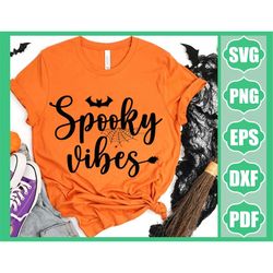 Spooky Vibes SVG,Halloween Vibes svg, Witch Vibes svg,Spooky Girl svg, Spooky Season svg,Halloween svg,Cricut,Retro Hall