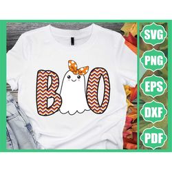 BOO Ghost Girl png, Halloween Sublimation, Digital Download, Cute Ghost, svg, Kids Halloween, sublimation designs downlo