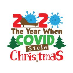 Christmas 2020 Covid SVG Funny xmas SVG Cut file for Cricut