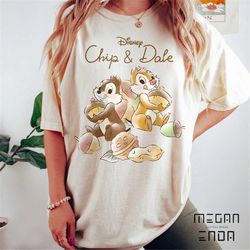Vintage Disney Chip and Dale Comfort Colors Shirt, Double Trouble Shirt, Disney Couple Shirts, Disney Family Shirts, Dis