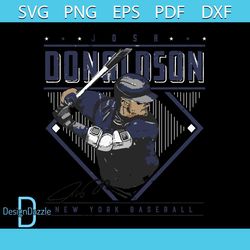 Josh Donaldson New York Y Diamond Name SVG Digital File