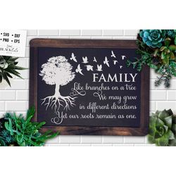 Family like branches on a tree SVG,  Family tree svg, Family svg,Family definition svg, Family quotes svg, Home svg