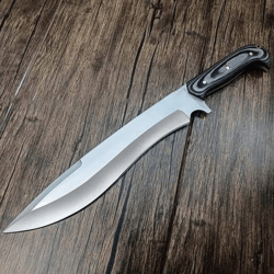 customizable D2 steel with micarta handel 18 inches hunting bowie knife wit sheath