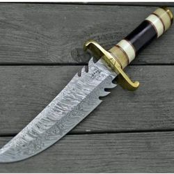 Customizable with logo 16 inch Damascus knife with sheath