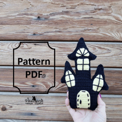 Crochet Halloween fairy house Ghost house pattern