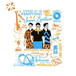 Jonas Brothers Five Albums One Night SVG Digital File