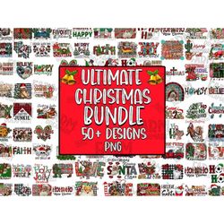 Christmas Bundle Png, Christmas PNG, Bundle PNG, Merry Christmas PNG, Merry And Bright,Instant Download,Sublimation Desi