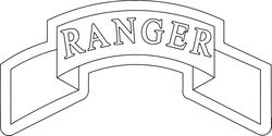 Ranger-Scroll vector file for laser engraving, cnc router, cutting, engraving file