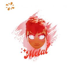 Cute Nimona Cartoon Character Metal PNG Sublimation