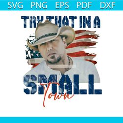 Jason Aldean US Flag Small Town PNG Sublimation Download