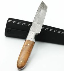tanto knife , custom hand made damascus steel hunting  knife