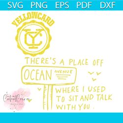 Yellowcard Theres A Place Of Ocean Avenue SVG Cutting File