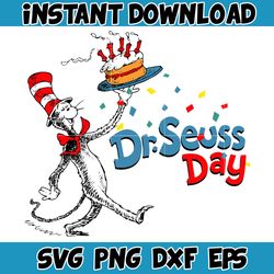 Dr Seuss Svg, Cat In The Hat SVG, Dr Seuss Hat SVG, Green Eggs And Ham Svg, Dr Seuss for Teachers Svg (368)