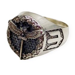 Men's ring Owl with sword, code 701570YM, completely 925 sterling silver