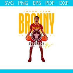 Young King Broony Signature USC Trojans PNG Download