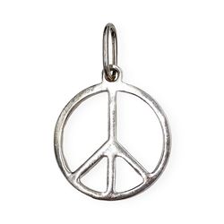 Pendant sign of pacifists Peace-Pacific 31520MM, completely sterling silver 925