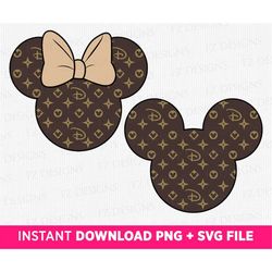 Brand Mickey Fashion Svg, Mickey Matching Couple Svg, Trend and Fabulous Svg, Family Vacation 2023 Svg, Printable Files,