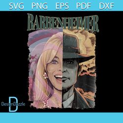 Vintage Barbenheimer SVG Barbie and Oppenheimer PNG File