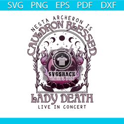 Nesta Archeron Cauldron Blessed Lady Death PNG Download