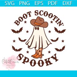 Boot Scootin Spooky Halloween SVG Graphic Design File