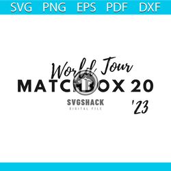 Slow Dream World Tour Retro Matchbox 20 SVG Digital File