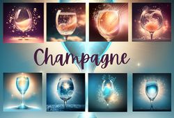 Champagne Backgrounds 12x12 inches