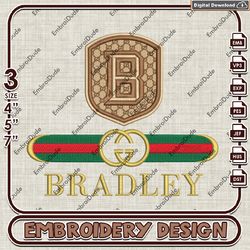 NCAABradley Braves Gucci Embroidery Design, NCAA Embroidery Files, NCAA Bradley Braves Machine Embroidery. Digital File