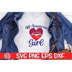 All American Girl, All American Girl Svg, American, American Svg, American, American Svg, Red White Blue, Independence D