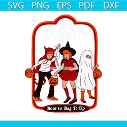 Funny Halloween No Diggity Bout To Bag It Up SVG Cricut File