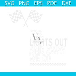 Lights Out Away We Go Formula One Racing SVG Digital File