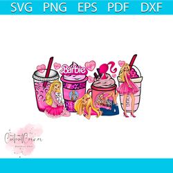 Retro Coffee Barbie PNG Barbie Dream House PNG File