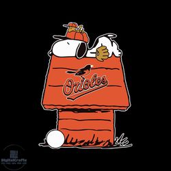 Baltimore Orioles Baseball Snoopy The Peanuts Svg, Baltimore Orioles Digital download