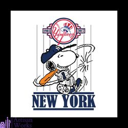 New York Yankees Snoopy Svg, New York Yankees Digital Download