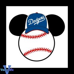 Dodgers Mickey Svg, Los Angeles Dodgers Digital