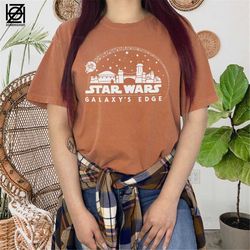 Star Wars Galaxy's Edge Comfort Colors Shirt, Star Wars Shirt, Disney Star Wars Shirt, Star Wars Galaxy, Star Wars Plane