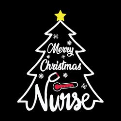 Merry Christmas Nurse Christmas, Christmas Svg, Christmas Svg Files