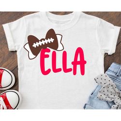 football svg, football sister svg, cheerleader svg, football bow, iron on, football shirt, football monogram svg, footba