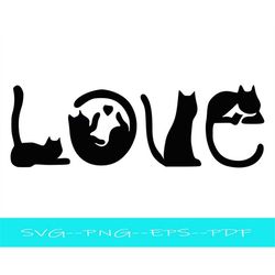 Love Cat Svg