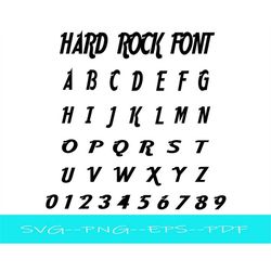 Hard Rock Font / Metal Alphabet
